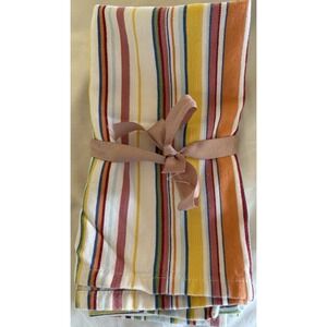 Ralph Lauren Chaps Cloth Napkins Set of 4 bright stripes 19"